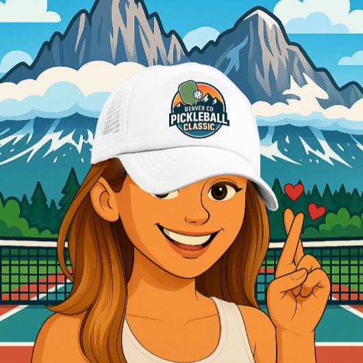 Denver Colorado Pickleball Paddle Stijl Trucker Pet