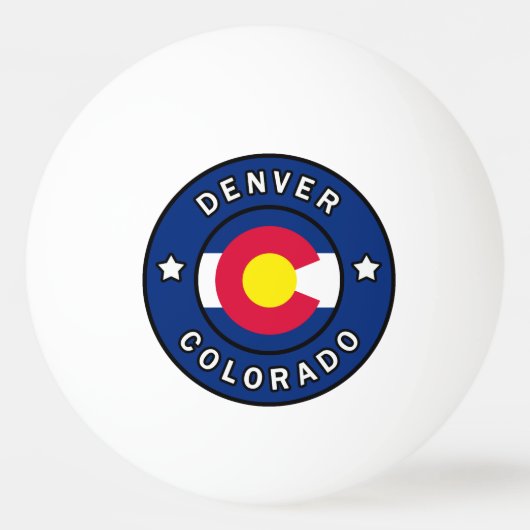 Denver Colorado Pingpongbal (Voorkant)