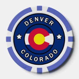 Denver Colorado Poker Chips