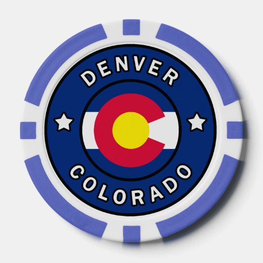 Denver Colorado Poker Chips (Voorkant)