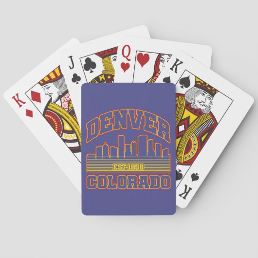 Denver, Colorado Pokerkaarten (Achterkant)