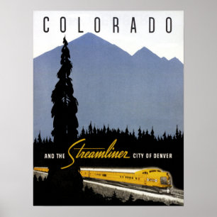 Denver Colorado Railroad Revel Poster