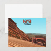 Denver Colorado Red Rocks platte Kaart (Voorkant / Achterkant)