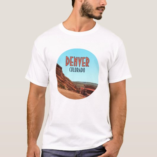 Denver Colorado Red Rocks  T-shirt (Voorkant)