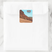 Denver Colorado Red Rocks Vierkante Sticker (Tas)