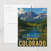 Denver Colorado Reis Cadeau Briefkaart (Voorkant / Achterkant)
