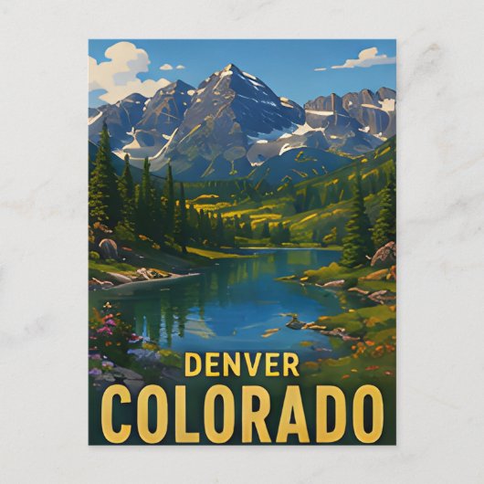 Denver Colorado Reis Cadeau Briefkaart (Voorkant)
