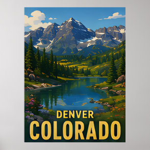 Denver Colorado Reis Cadeau Poster
