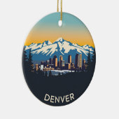  Denver Colorado Reizen Keramisch Ornament (Rechts)