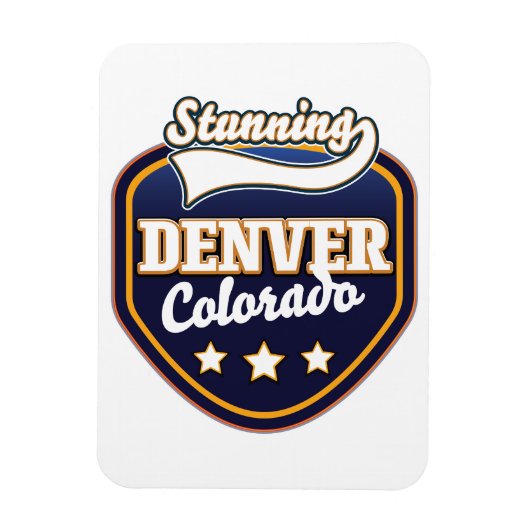 Denver Colorado reizen logo Magneet (Verticaal)