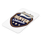 Denver Colorado reizen logo Magneet (Linkerzijde)