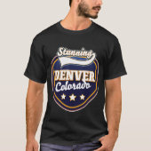 Denver Colorado reizen logo T-shirt (Voorkant)