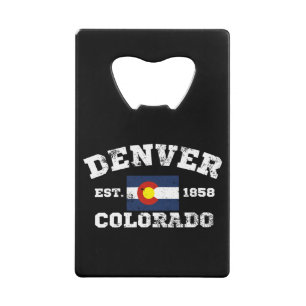 Denver Colorado Retro Creditkaart Flessenopener