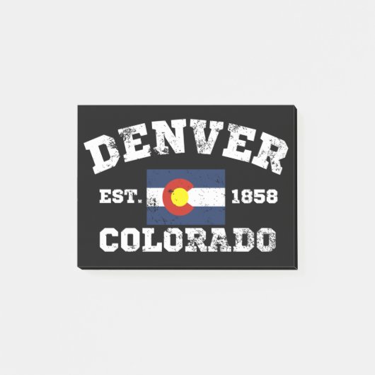 Denver Colorado Retro  Post-it® Notes (Voorkant)