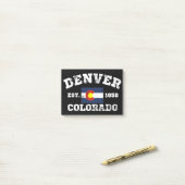 Denver Colorado Retro  Post-it® Notes (Op bureau)