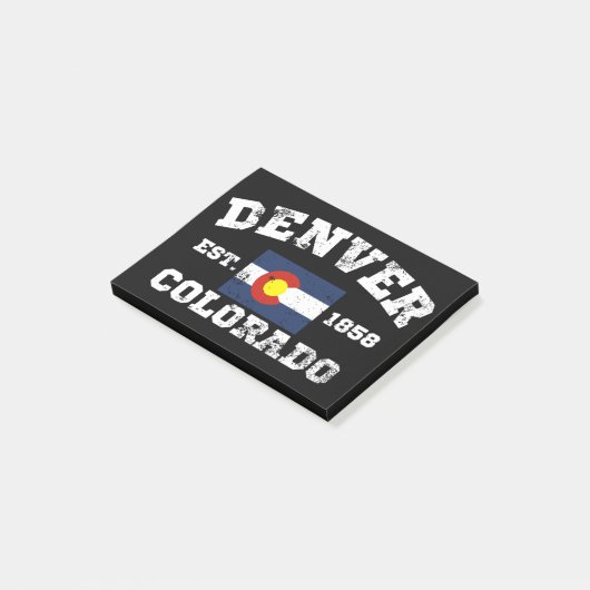 Denver Colorado Retro Post-it® Notes (Schuin)