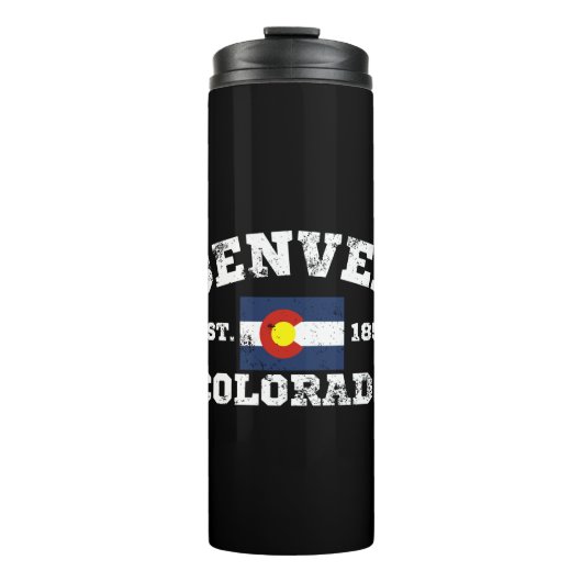 Denver Colorado Retro Thermosbeker (Voorkant)