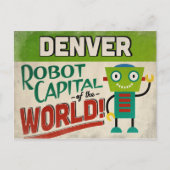 Denver Colorado Robot - Funny Briefkaart (Voorkant)