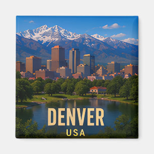 Denver Colorado Rocky Mountain reis geschenk Magneet