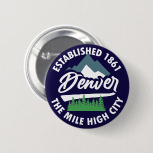 Denver, Colorado Ronde Button 5,7 Cm