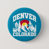 Denver, Colorado Ronde Button 5,7 Cm (Voorkant)