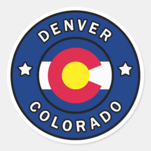 Denver Colorado Ronde Sticker