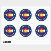 Denver Colorado Ronde Sticker (Vel)
