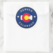 Denver Colorado Ronde Sticker (Tas)