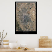 Denver Colorado Satellite Poster Map (Keuken)