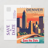Denver, Colorado Save The Date (Voorkant / Achterkant)