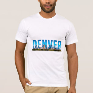 Denver Colorado Silhouette Berg Reisherinneringen T-shirt