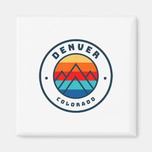 Denver Colorado Skiën Snowboarden Ski Family Tri Magneet