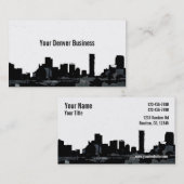Denver Colorado skyline aanpasbare kaarten Visitekaartje (Voorkant / Achterkant)
