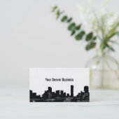 Denver Colorado skyline aanpasbare kaarten Visitekaartje (Staand voorkant)