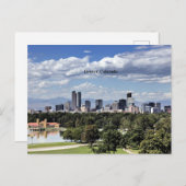 Denver, Colorado Skyline Briefkaart (Voorkant / Achterkant)