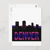 Denver Colorado Skyline Briefkaart (Voorkant / Achterkant)