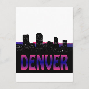 Denver Colorado Skyline Briefkaart