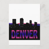 Denver Colorado Skyline Briefkaart (Voorkant)