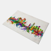 Denver Colorado Skyline Deurmat (Schuin)