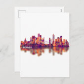 Denver Colorado Skyline Feestdagenkaart (Voorkant / Achterkant)