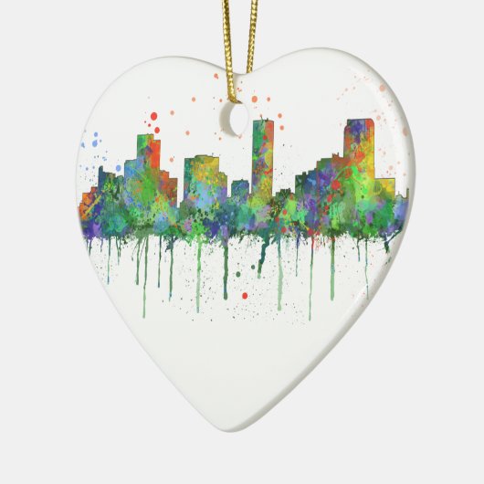 DENVER, COLORADO SKYLINE KERAMISCH ORNAMENT (Links)