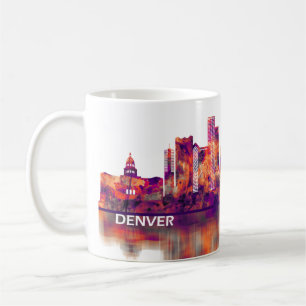 Denver Colorado Skyline Koffiemok