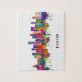 Denver Colorado Skyline Legpuzzel (Verticaal)