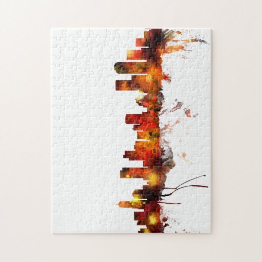 Denver Colorado Skyline Legpuzzel (Verticaal)