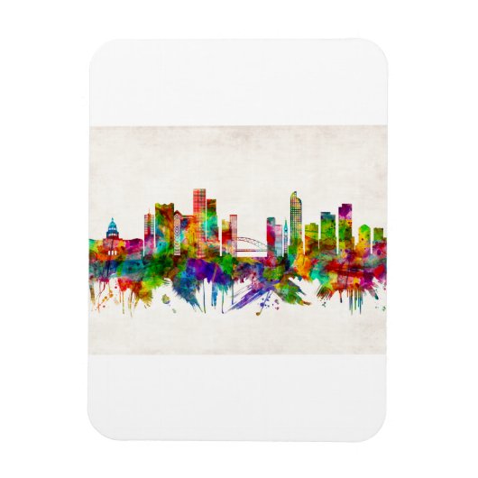 Denver Colorado Skyline Magneet (Verticaal)