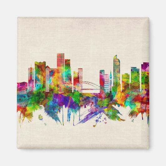 Denver Colorado Skyline Magneet (Voorkant)