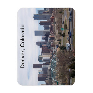 Denver, Colorado Skyline Magnet Magneet