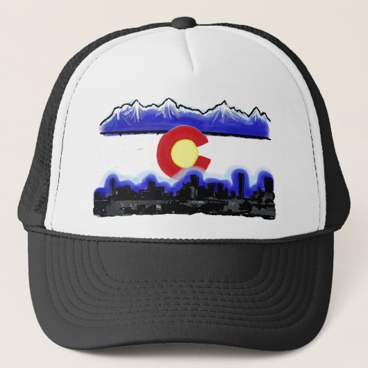Denver Colorado skyline modern pet (Voorkant)