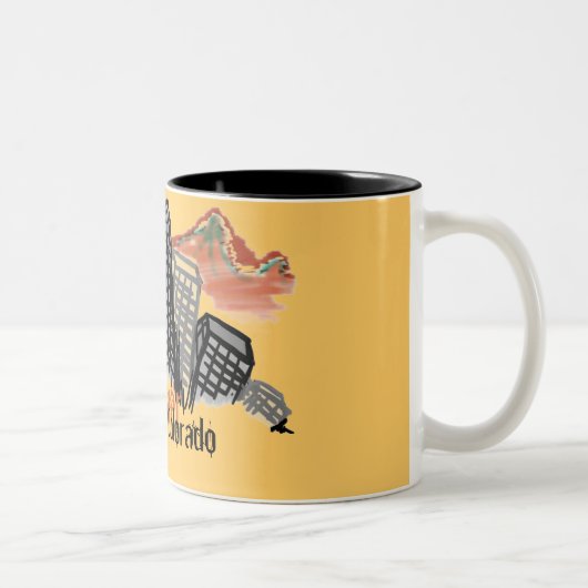 Denver Colorado skyline mok (Rechts)