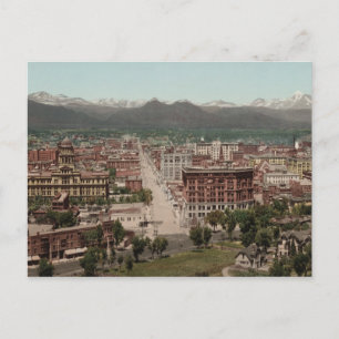  Denver Colorado Skyline Panoramische Foto Briefkaart